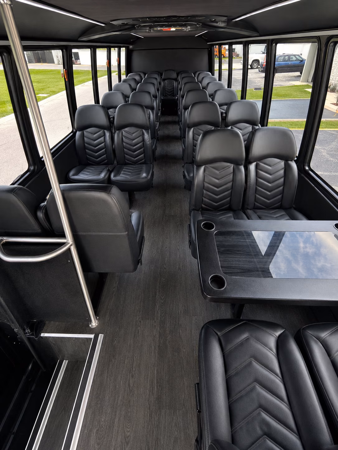 18 passenger minibus interior