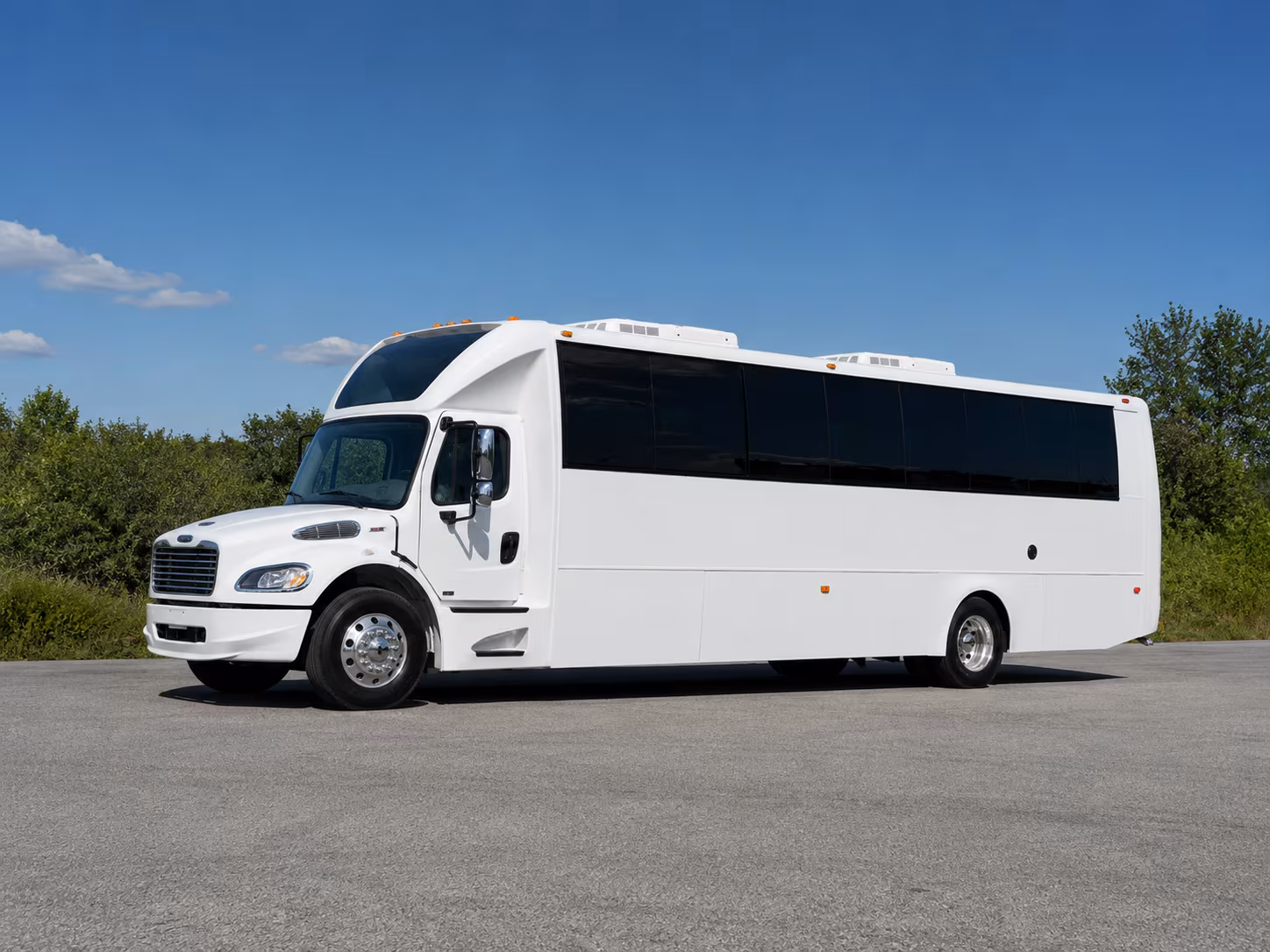 airport transfer buses for out of town wedding guests in irvine