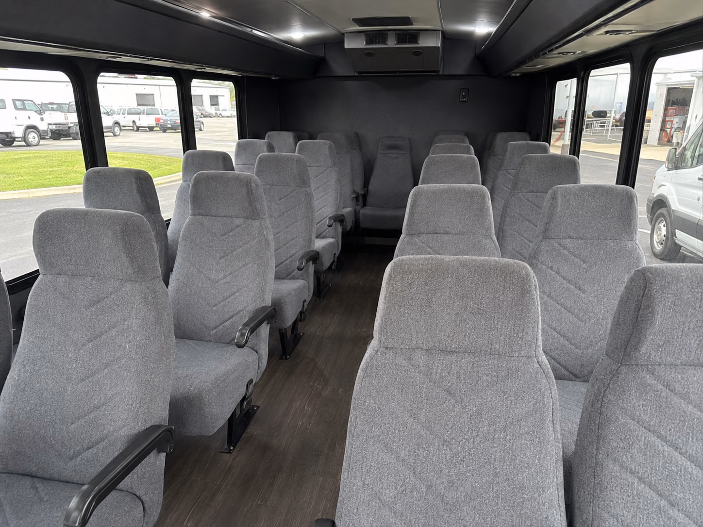 irvine 18 passenger minibus inside