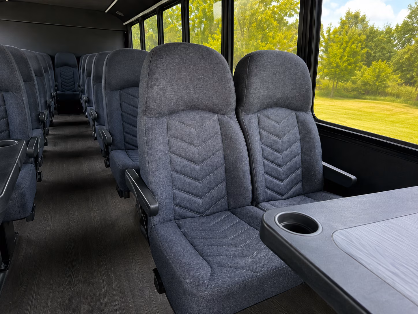 irvine 20 passenger minibus inside