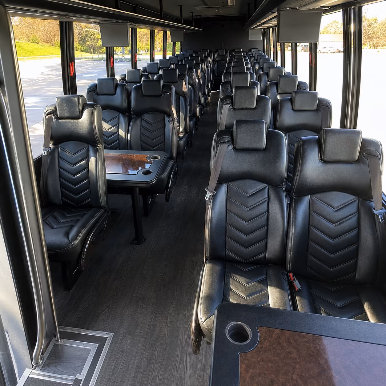 irvine 28 passenger minibus interior