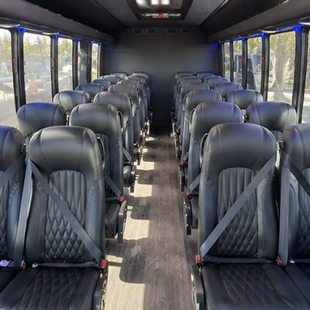 irvine 30 passenger minibus inside