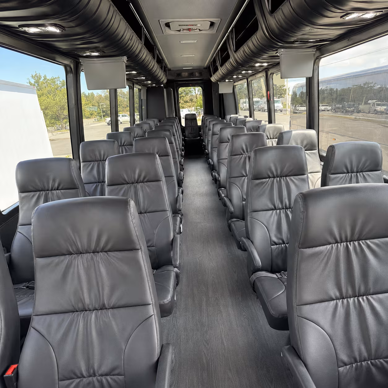 irvine 35 passenger minibus inside