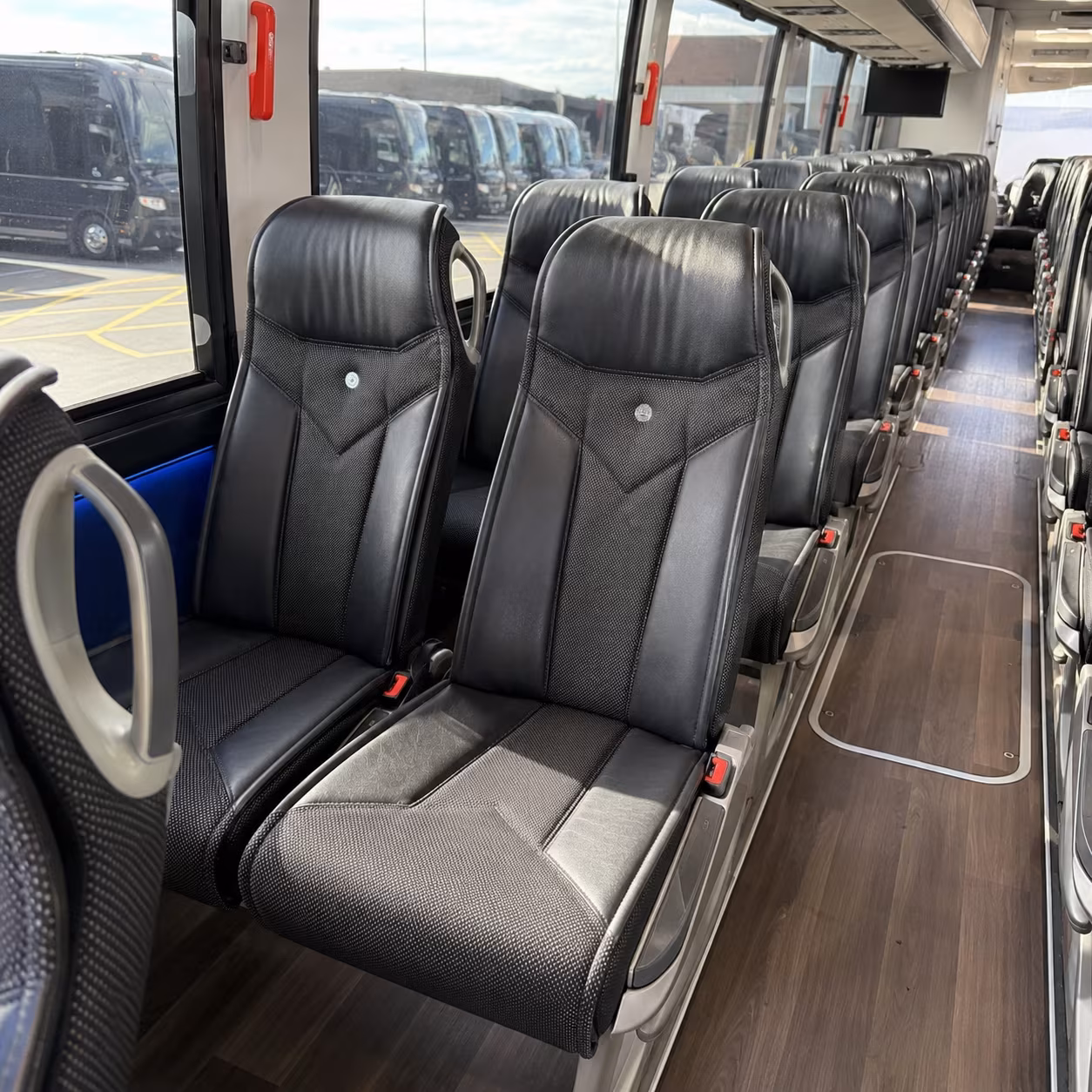 irvine 40 passenger charter bus interior