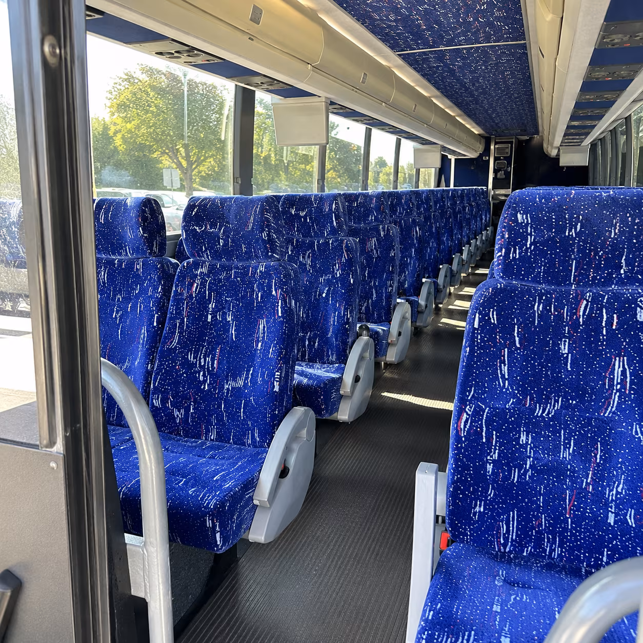 irvine 50 passenger charter bus inside