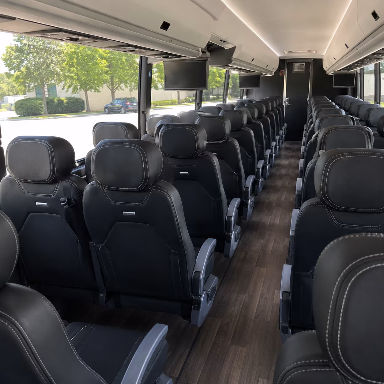 irvine 56 passenger charter bus interior