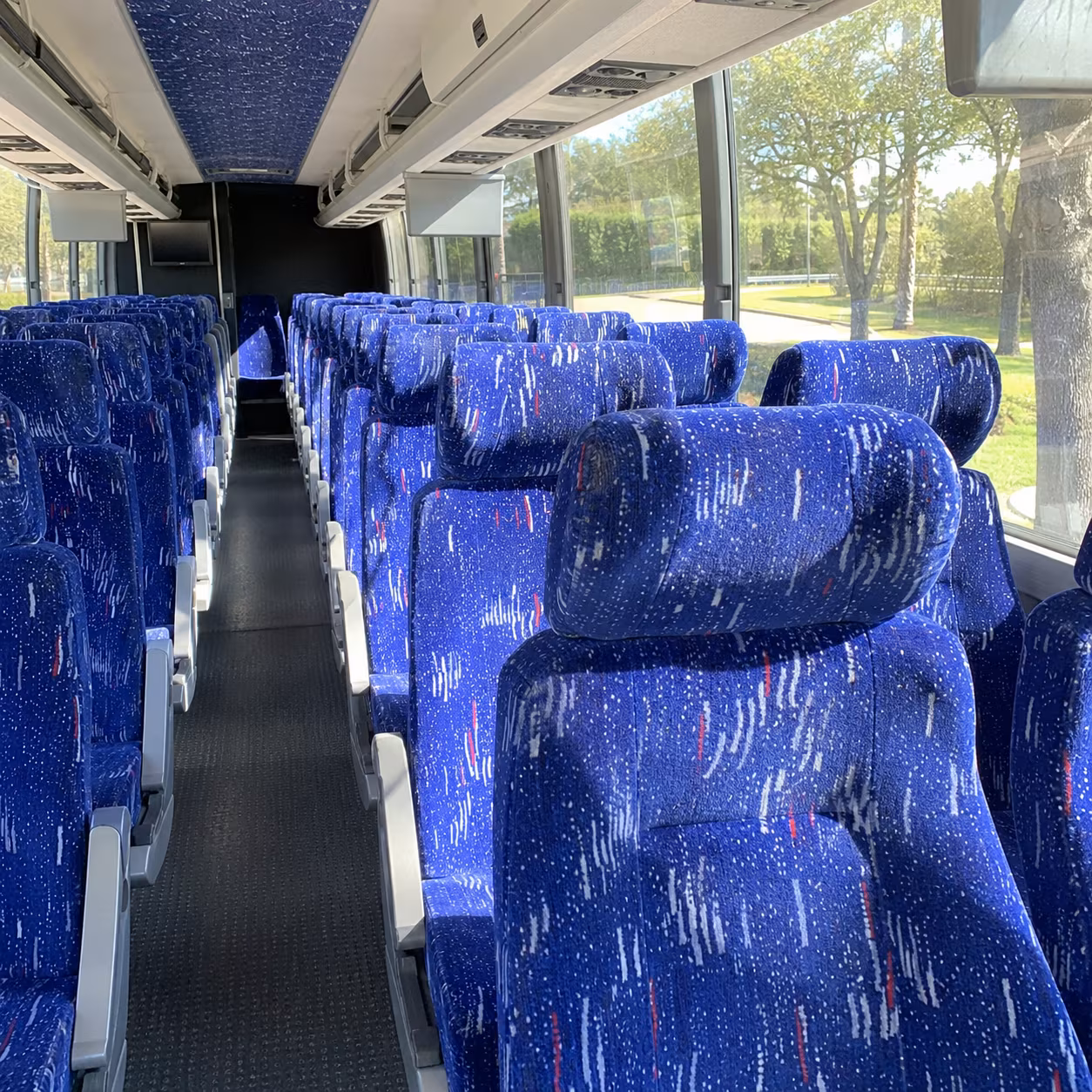 irvine government military charter bus rental