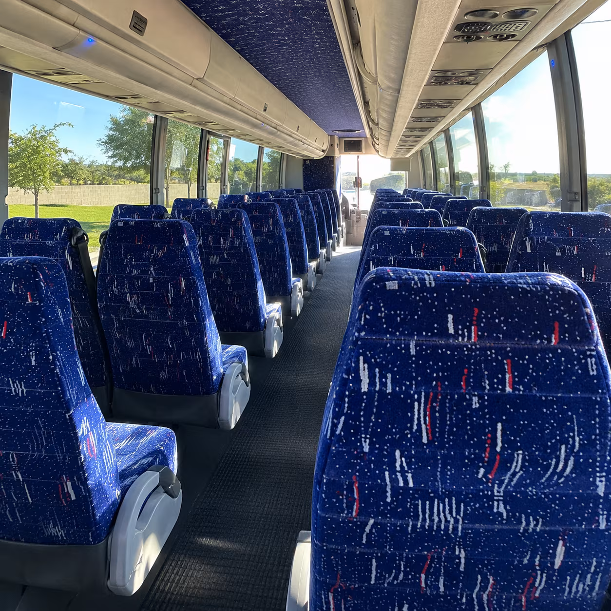 irvine long distance charter bus rental