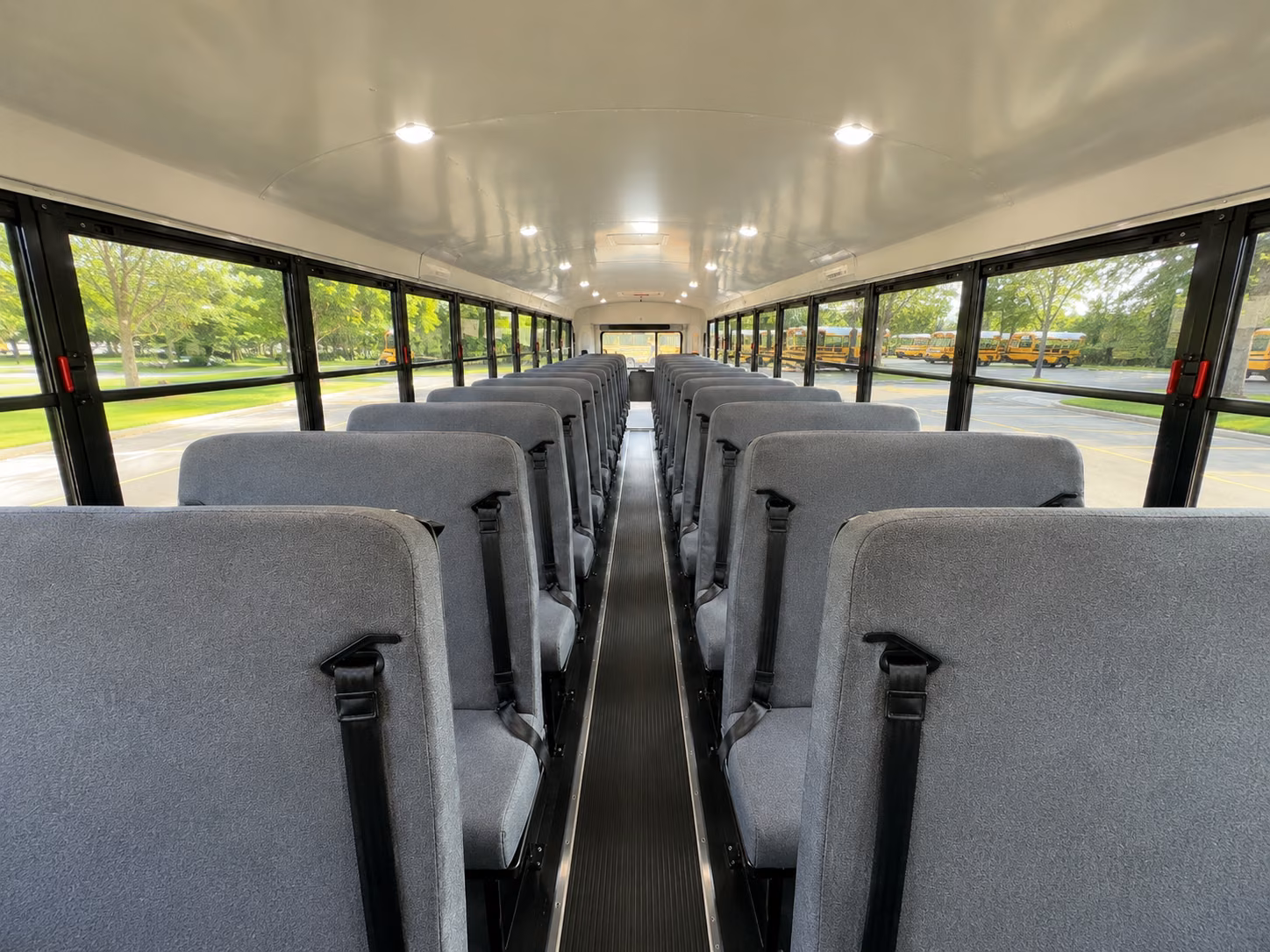 irvine school bus inside