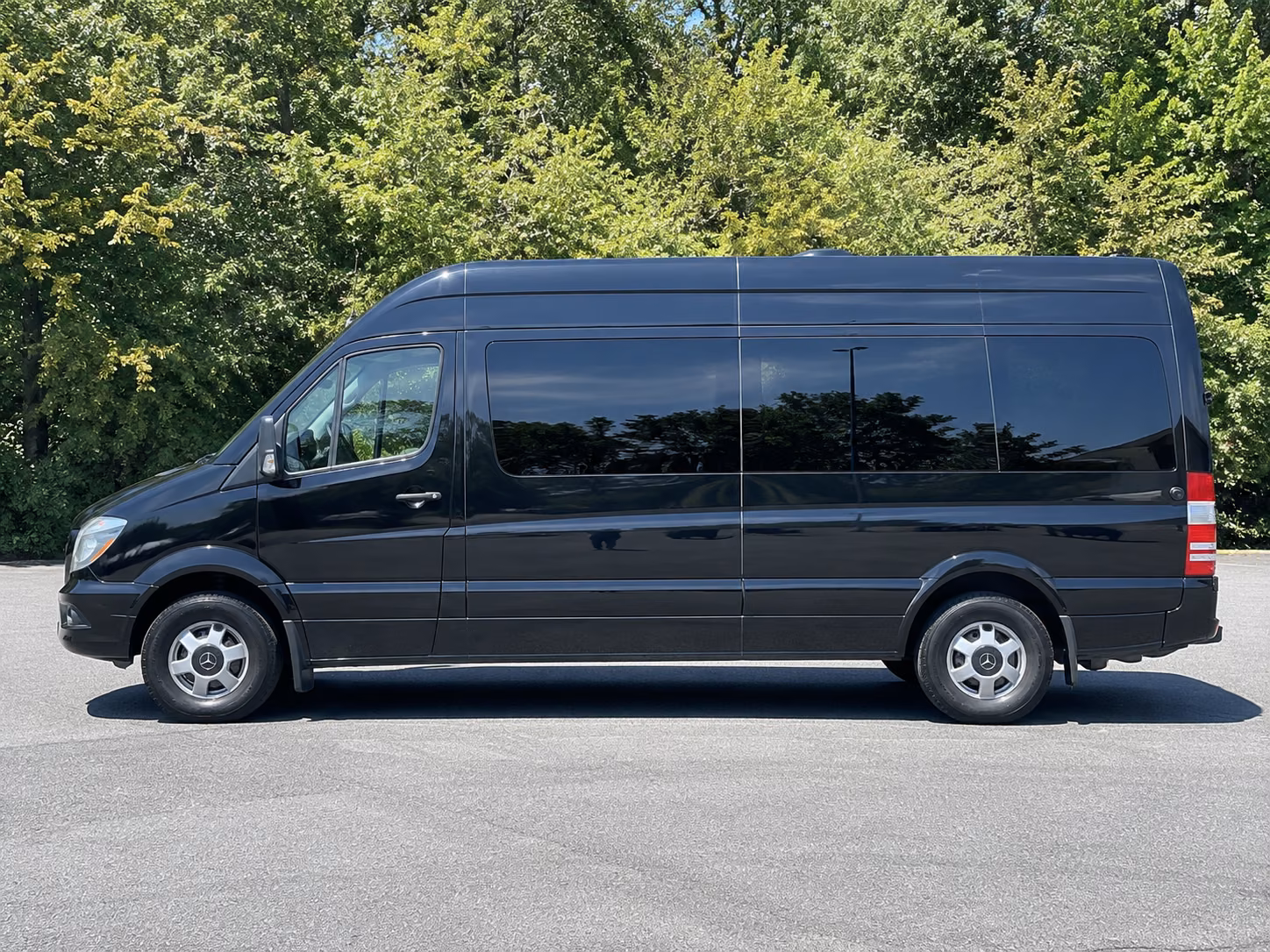 irvine sprinter van with driver