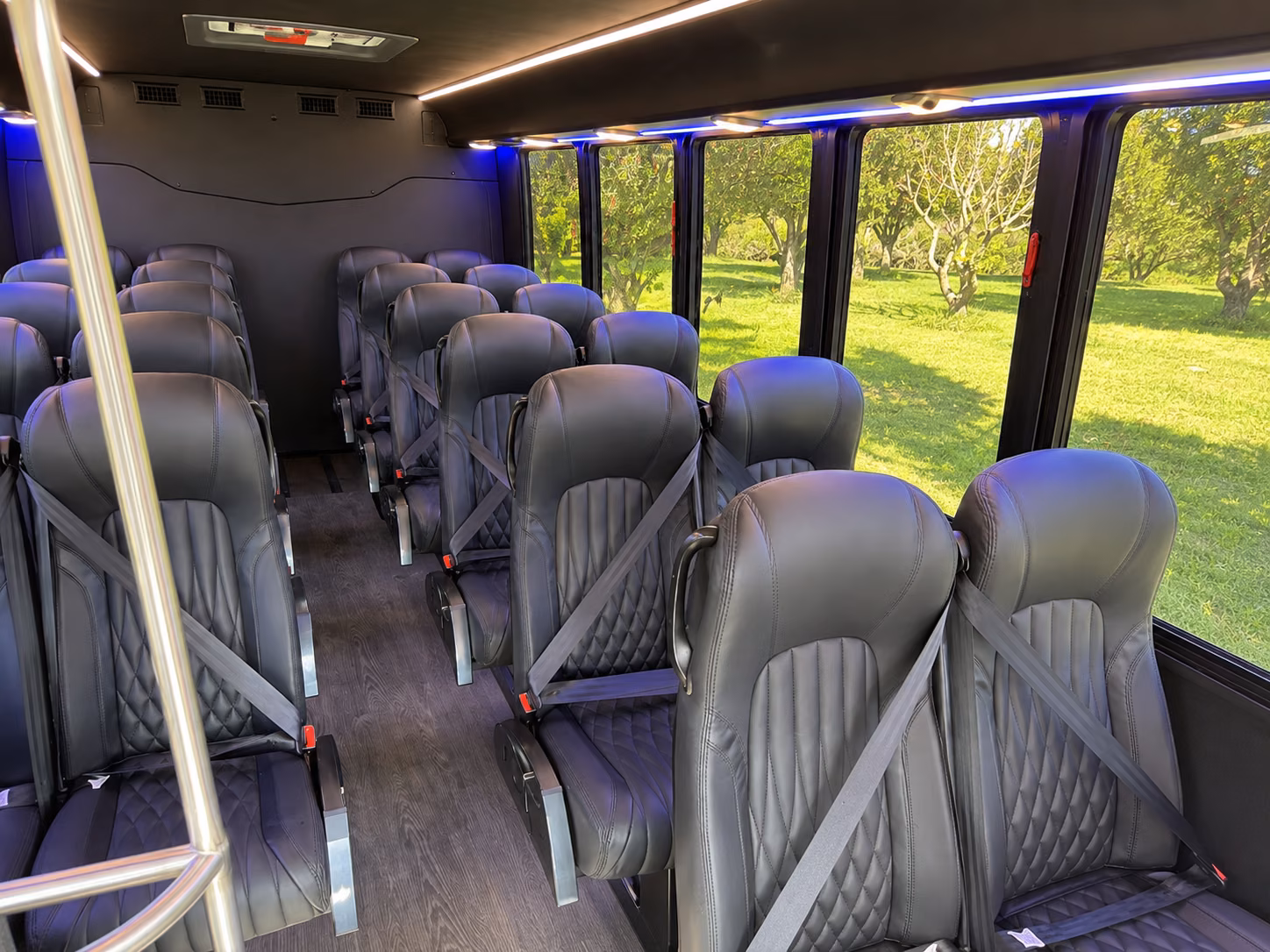 irvine wine tour transportation onboard seating
